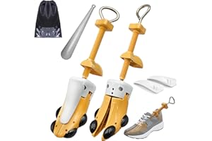 JJDPARTS Shoe Stretcher Women and Men,Pair 4-Way Shoe Expander Widener Adjustable Length & Width