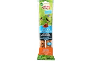 Living World Finch Sticks-Honey Flavour-60gm (2 Ounce), 2-Pack