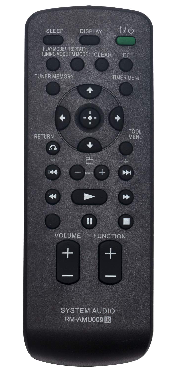 ALLIMITY RM-AMU009 Remote Control Replace for Sony Audio System CMT-BX20I CMT-BX70DBI CMT-FX300I CMT-HX35R CMT-HX50BTR CMT-HX70BTR CMT-LX30IR CMT-MX500I HCD-CX5IP HCD-FX300I