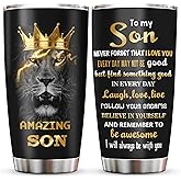 Muilzon To My Son Gifts Coffee Tumblers 20oz - Gifts for Grown Son from Mom Dad - Graduation Christmas Birthday Gift Ideas for Sons Coffee Mug Cup