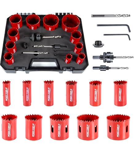 Amazon.com: Morse Kraken MHSTK41, Hole Saw, Carbide Tipped, 2-9/16