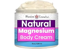 Magnesium Cream | 100% Natural Zechstein Minerals Topical Magnesium lotion for Legs Body & Face | Lavender & Vanilla || Made 