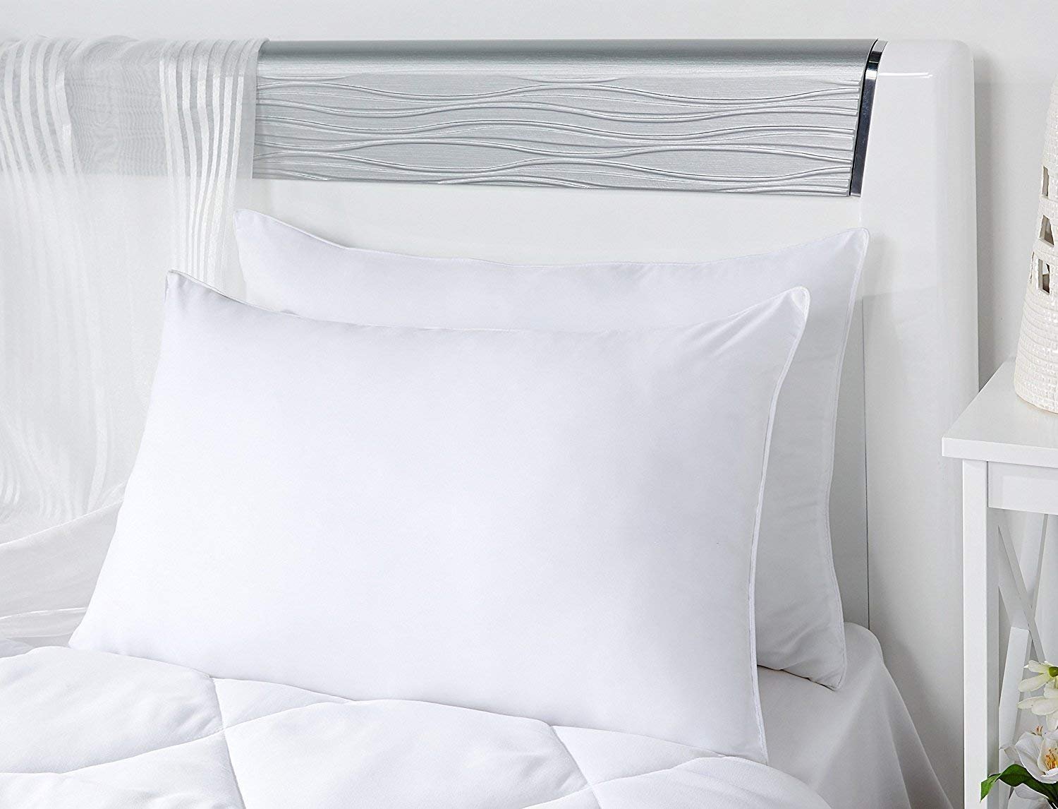 Dura Square Fiber Filled Pillow 16 X24 White Single Piece