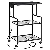 MAHANCRIS Mobile Printer Stand, 3-Tier Industrial