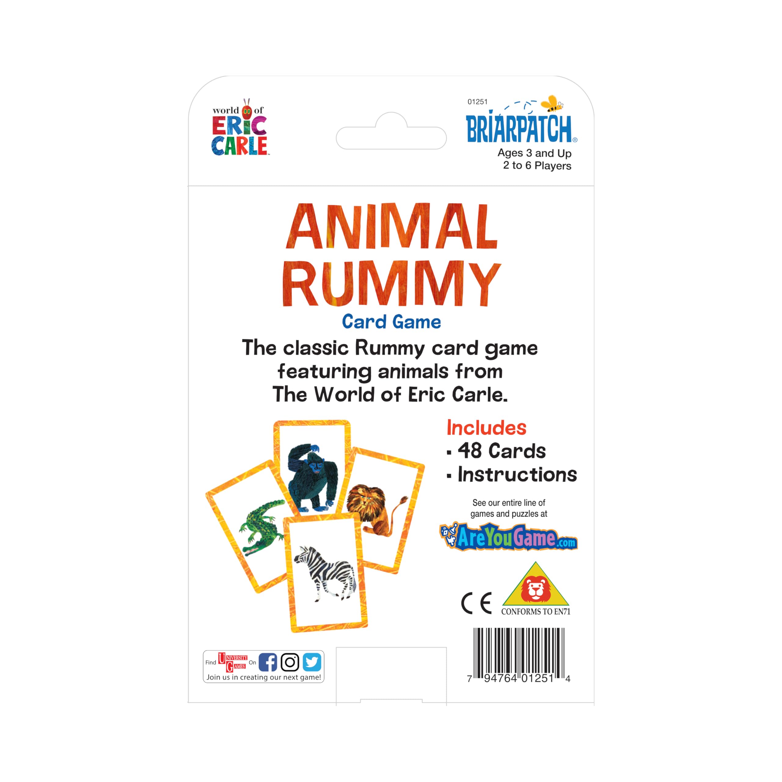 Briarpatch | The Very Hungry Caterpillar Animal Rummy Card Game, Ages 3+