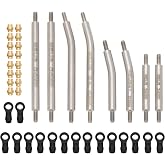 MEUS RACING TRX4M Links Aluminum High Clearance Links Set for Traxxas 1/18 TRX4M Defender Bronco RC Crawler (Silver, Defender Bronco)