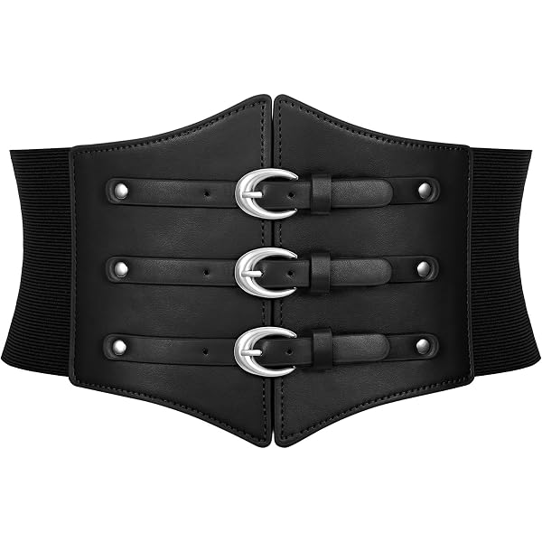 WERFORU Women Wide Corset Elastic Belt Thick Vintage Ladies  display picture 2
