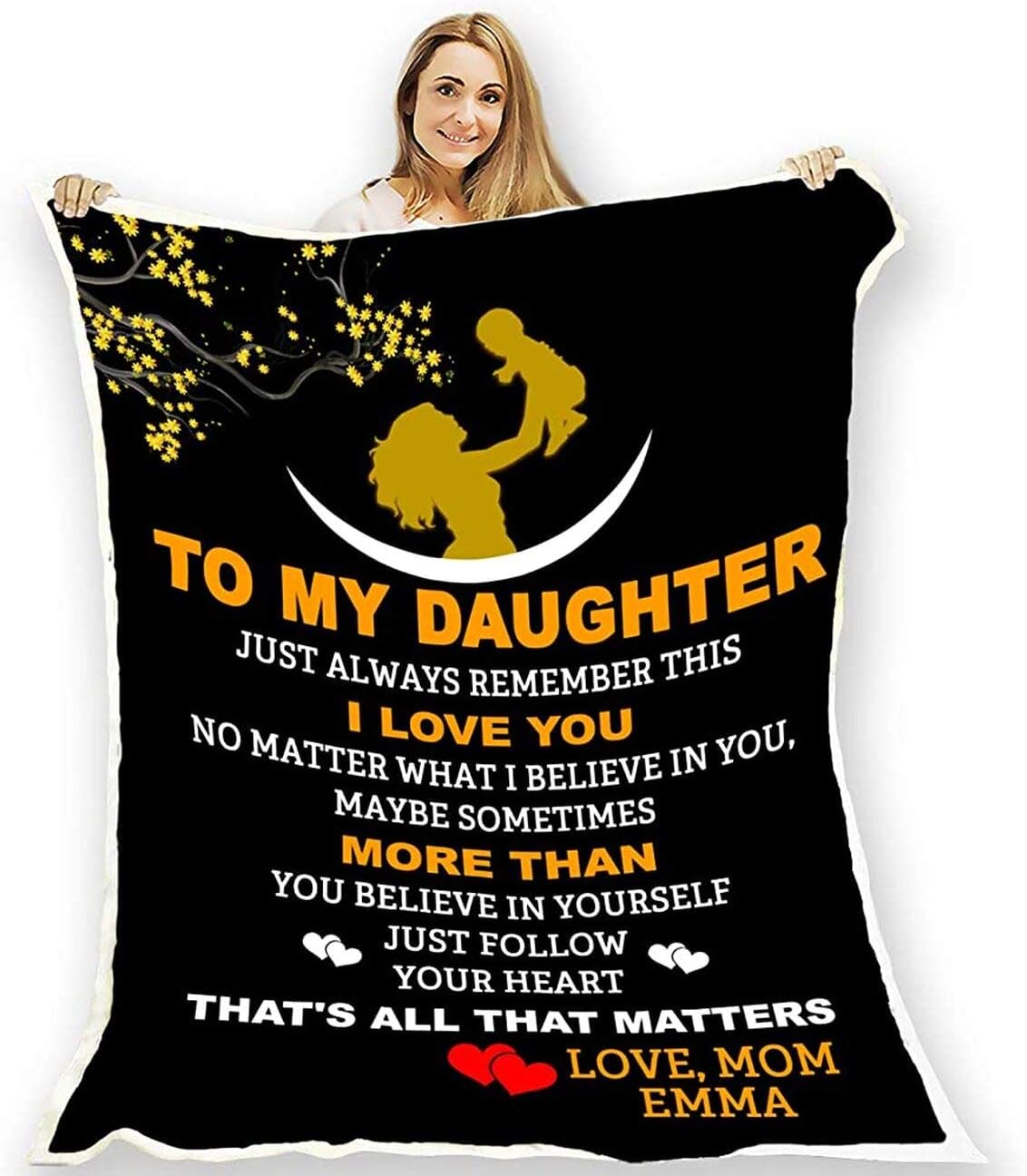 to My Daughter Remember I Love You Fleece Blankets Gift for