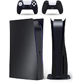 PEYANZ Faceplate Cover for PS5 Disc Edition + 2 Controller Covers | Protective ABS Shell, Scratch-Resistant Matte Surface, Exact Match, Easy Installation, Multiple Colors Available