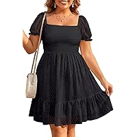 CeCe Flutter Sleeve Smocked Waist Midi Dress Rich Black at Amazon Women's  Clothing store