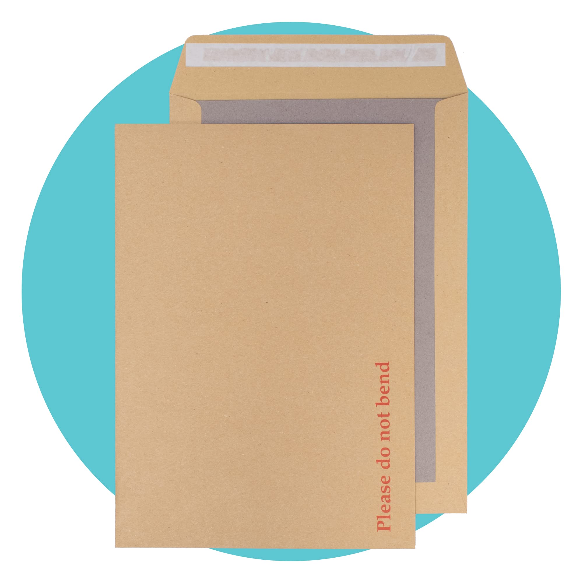 Triplast 100 x A4 C4 Manilla Hard Board Back Envelopes (324x229mm) - Cardboard Backed Mailers with Peel & Seal Strip - Rigid Do Not Bend Envelopes for Mailing Posting Shipping & Storing Documents