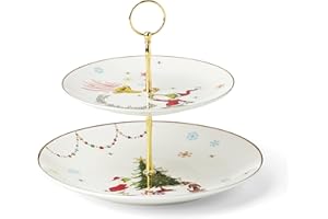 Lenox 897085 Merry Grinchmas Dinnerware 2-Tiered Server