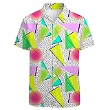 Hawaiian Shirt for Men Short Sleeve Retro 80s 90s