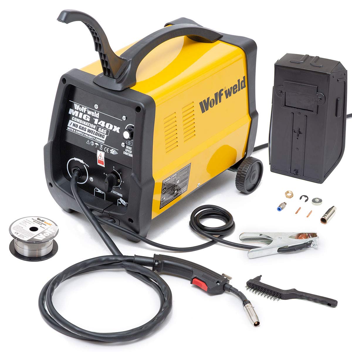Wolf MIG 140 Welder Gas/No Gas Combination Turbo Smooth DC Welder