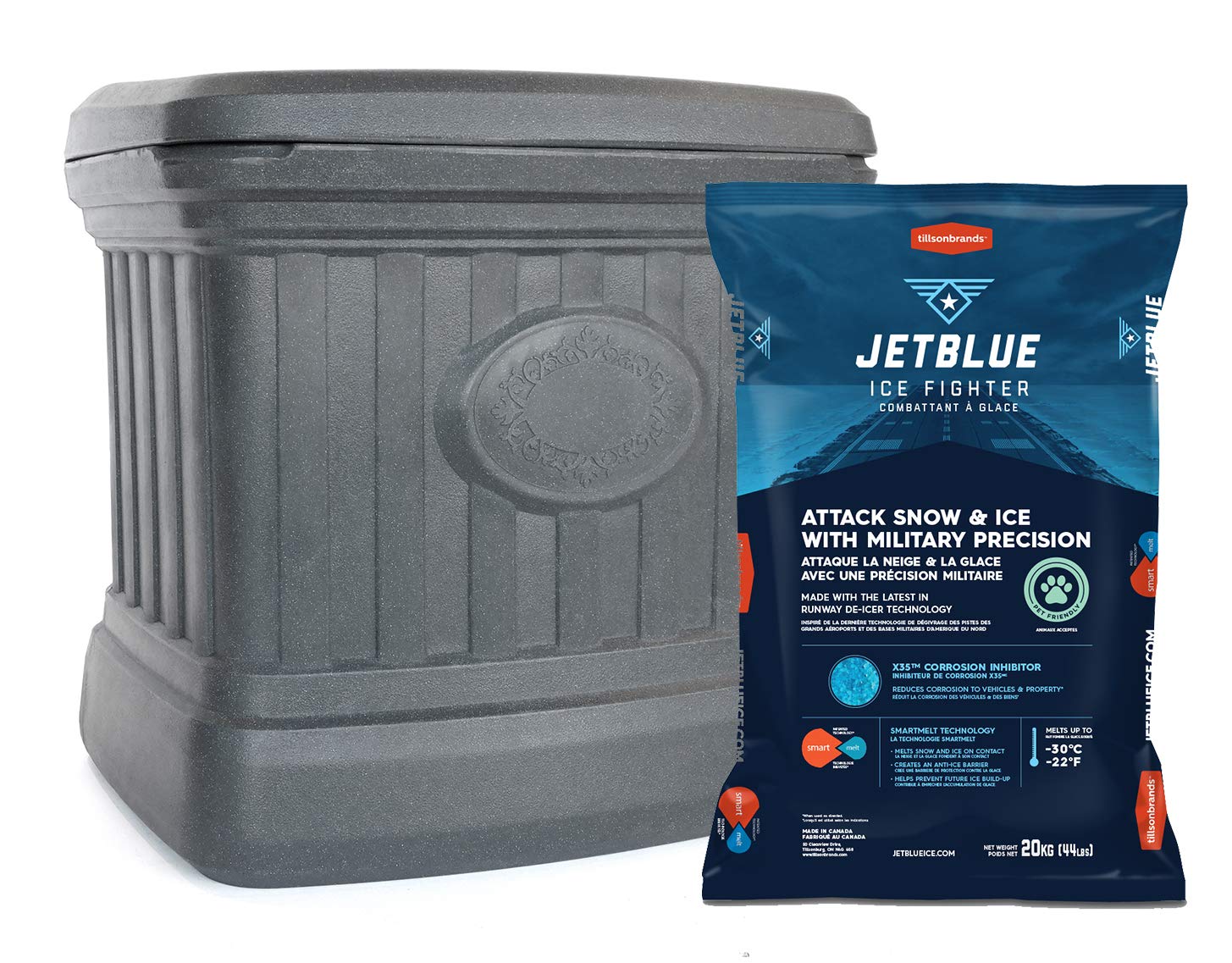 All Weather Outdoor Salt and Sand Storage Bin (20 kg IceMelter