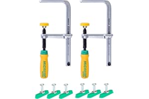 MICROJIG MatchFit Dovetail Clamps & Track Nut Hardware Bundle by MICROJIG – Versatile Woodworking Clamp System for Custom Jig