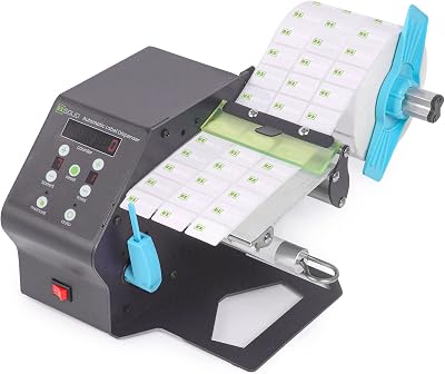 U.S. Solid Automatic Label Dispenser 120mm Wide Translucent Opaque Labels Speed