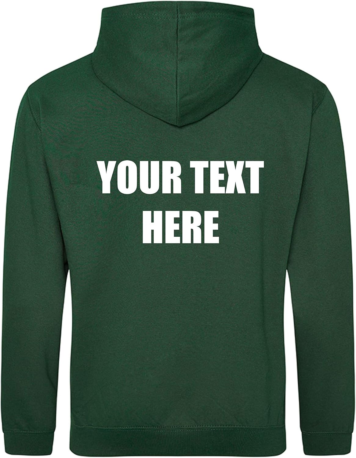 Personalised Cutom Printed Green Hoodie, Your Text Here, Medical