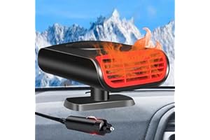 NUMHOSAI Car Heater,12V 150W Portable Car Heater Defroster Fans, 2 in 1 Heating & Cooling Fast Heating Defrost Defogger with Plug in Cigarette Lighter, Window Defroster for Car, SUV, Jeeps, Trucks
