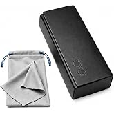 MBQBBBZ Glasses Case hard shell,3-in-1 Sunglasses Case &amp; Eyeglass Case with Cleaning Cloth &amp; Storage Pouch