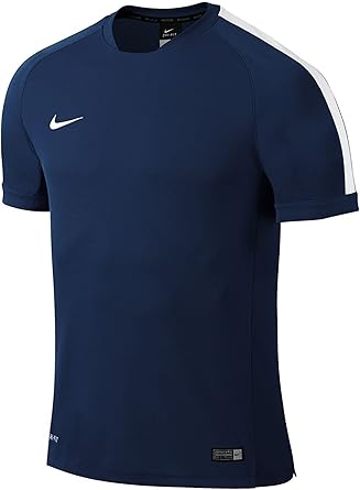 white and navy nike shirt
