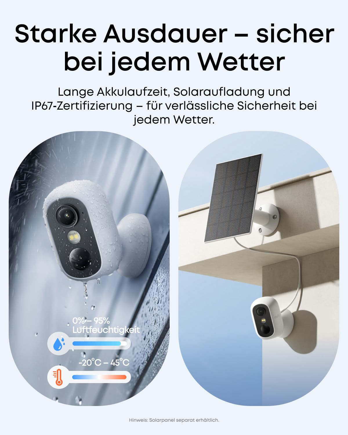 eufy eufyCam C35 (4er-Pack), Kabellose Überwachungskamera Außen & Innen, Magnetische Halterung, Farbnachtsicht, Lokaler Speicher, IP67, Gesichtserkennung, Solarpanel-Kompatibel, Ohne ABO, Weiß 5