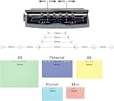 Rapesco 1725 Adjustable 6-Hole Punch 9 Sheet Capacity Black view 3