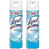 Lysol Disinfectant Spray, Basic Pack, Crisp Linen, 19 oz (Pack of 2)