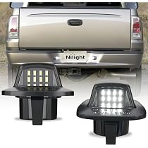 LED License Plate Lights For 1997-2011 Dodge Dakota - 6000K White, Pack Of 2, Plug & Play - View #6