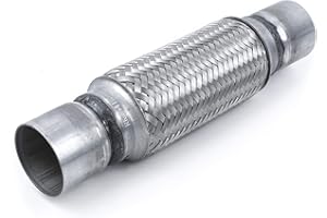 RP Remarkable Power, RK7541 Exhaust Flex Pipe 2.25" x 8" Heavy Duty Stainless Steel 12"OL