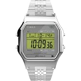 Timex T80 34mm Watch with Stainless Steel Bracelet
