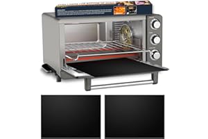 Meegoo Toaster Oven Liner - Nonstick Oven Liners for Bottom of Electric, Gas, Microwave & Toaster Ovens, Toaster Oven Accessories, Prevent Spillovers, Dishwasher Safe(2 Pack, 11" x 9"）