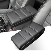 ANMOSVO Center Console Armrest Cover for Honda CRV 2023-2026 Accessory | Upgraded Thick, Anti-Scratch Armrest Pad, Fit LX EX EX-L Sport Touring Hybrid, Stay-in-Place, Stylish Interior, Black Stitch