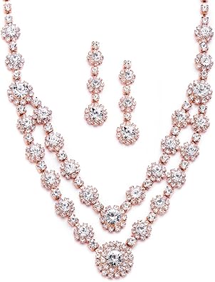 rose gold necklace bridesmaid