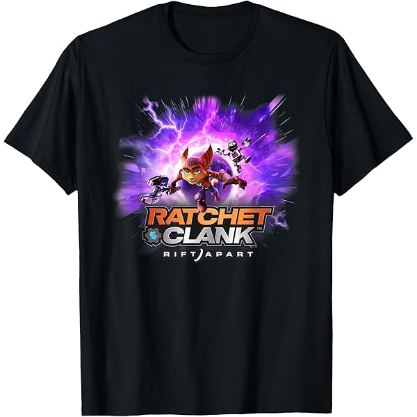 Amazon.com: Ratchet & Clank Rift Apart Character Grid T-Shirt
