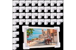 Hiitytin 36 Pcs Foam Corner Protectors for Moving Mirror TV, L-shaped Packing Foam Protection Frame Corner for Shipping, Moving Supplies for Photo Picture Artwork Edge Protection