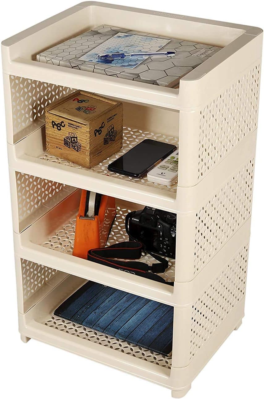 SHIVBHAKTI SALES Plastic Book Storage Display Rack Shelf Unit