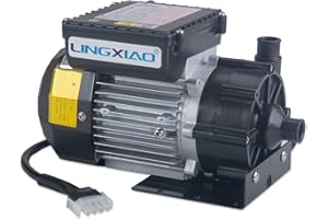 LINGXIAO WE10 SPA Circulation Pump, Hot Tub Circulation Pump 230 Volts, 0.25HP, 3/4" Port Compatible with OEM E5/E10- Model: WE10(230V)