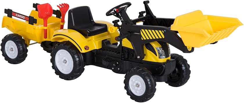 escavatore giocattolo a pedali