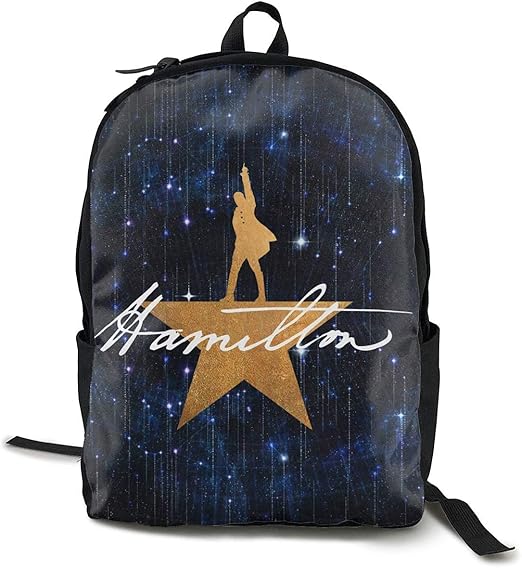 Classic casual printed backpack Hamilton The Musical Shoulder Laptop