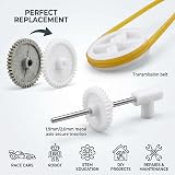 Fafeicy Plastic Gears Set Pulley Belt Worm Crown Gear Kits for Robot Toy DIY view 4