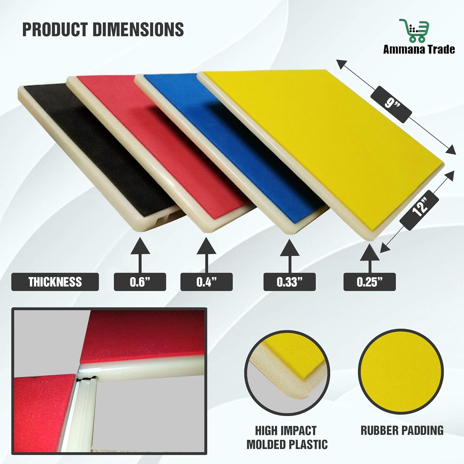 Ammana Trade Rebreakable Punching Boards, Taekwondo Karate and Martial Arts Board for Kids and Adults, Boxing Equipment and Kickboxing (Yellow/Easy): Sports & Outdoors