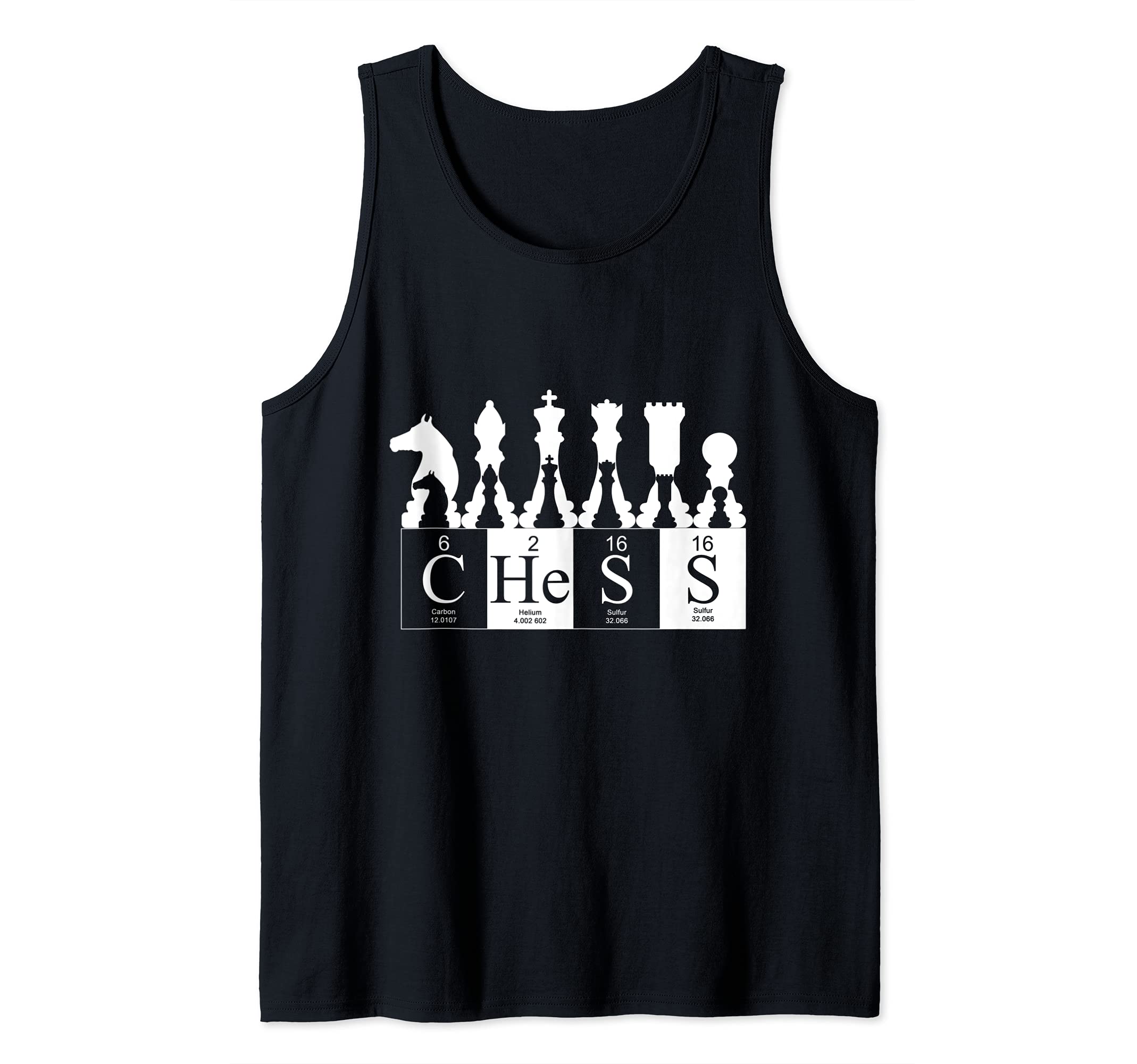 Chess set periodic table elements Tank Top