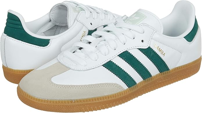 green adidas samba trainers