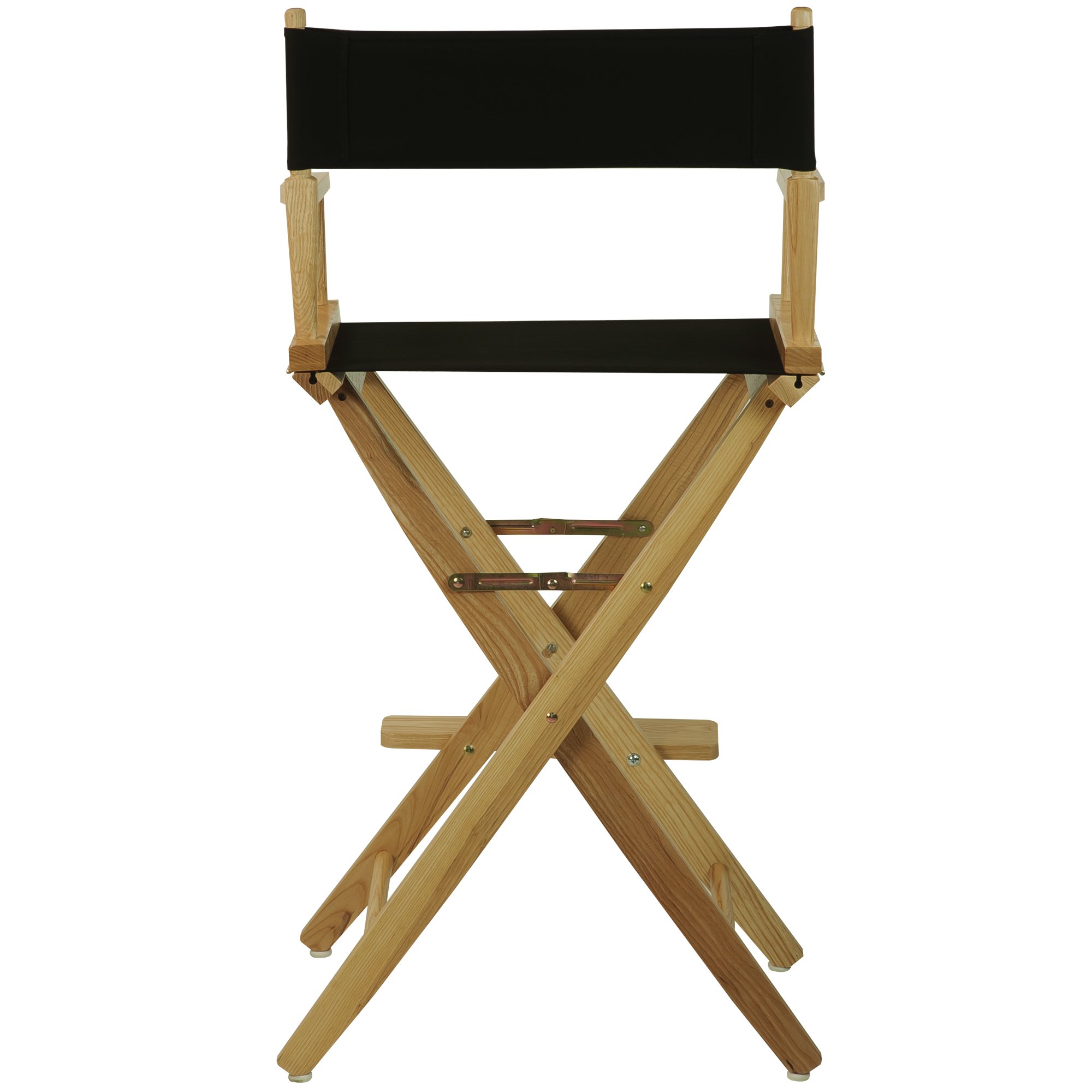 American Trails Extra-Wide Premium 30" Director's Chair Natural Frame with Black Canvas, Bar Height