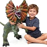 YONGJULE Large Dinosaur Toys- 29" Dilophosaurus Soft Dinosaur Toys for Kids 3-5, Big Inflatable Dino for Boys Girls, Toddler Party Favors Birthday Gifts
