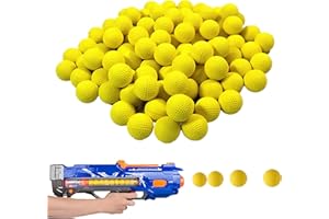 SOJUFOG 100 Refill Balls Ammo Bullets Darts, Premium PU Balls for Toy Gun Refill Pack, Compatible with Nerf Rival Guns, Bullet Ball Replacement Refill Pack Fit for Rival