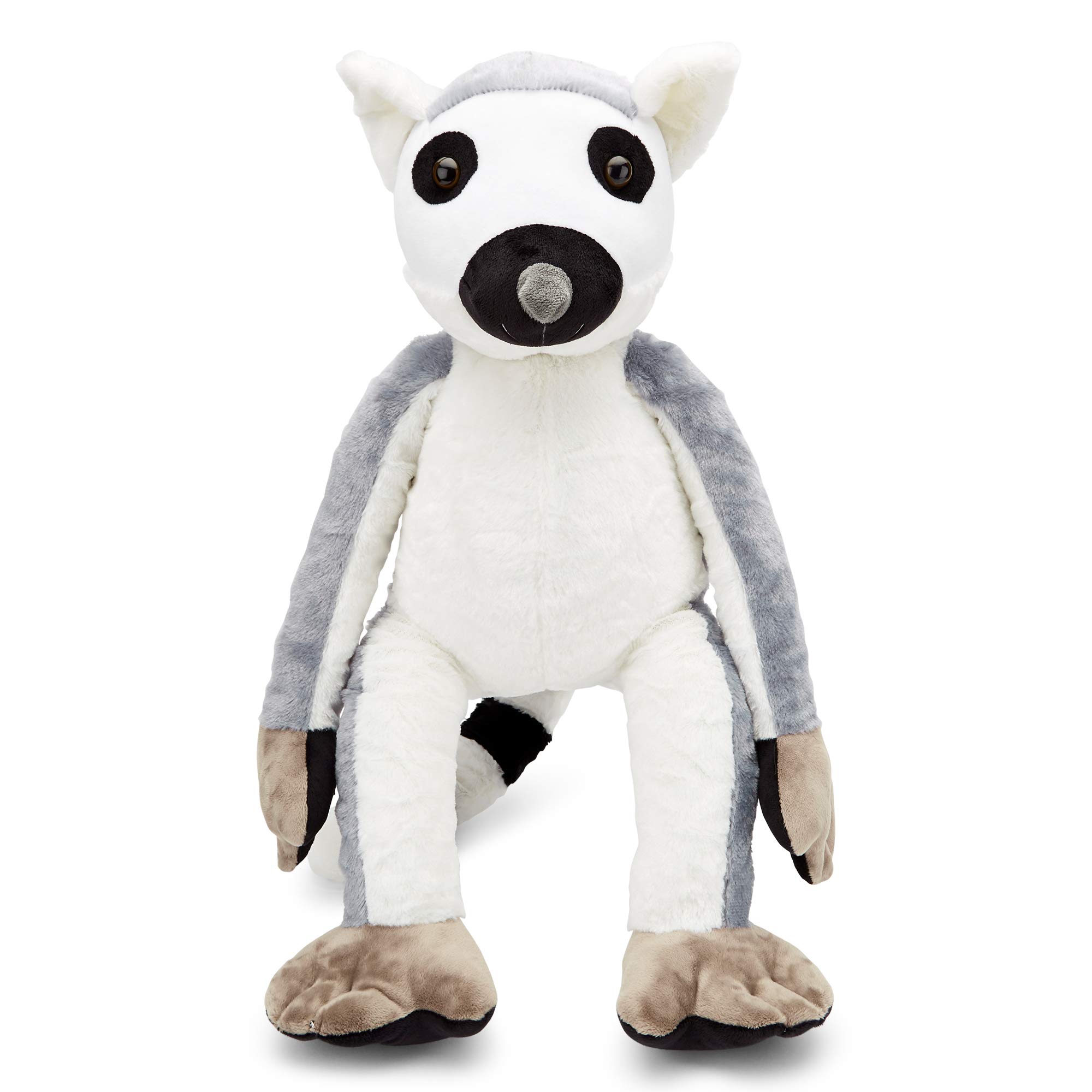 Zappi Co Childrens Stuffed Soft Cuddly Large Plush Toy Lifelike Stuffed Animal for Boys Kids (Ring Tailed Limur)