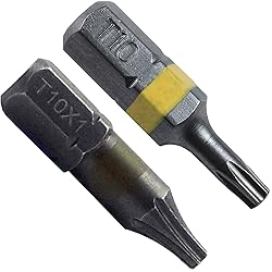 T10 (T-10) Torx/Star Driver Bit - Color Coded T10 x