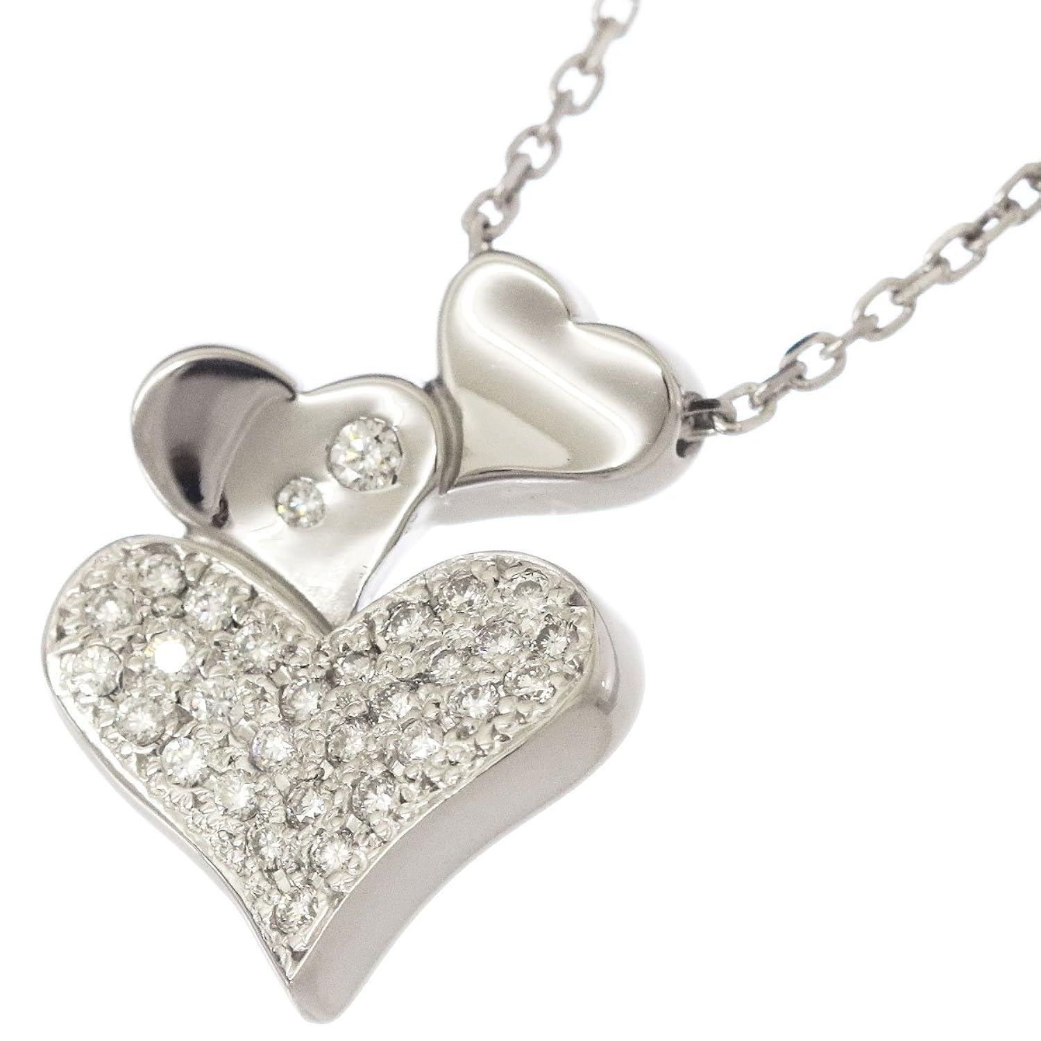 高い素材 スタージュエリー Star Jewelry ダイヤ 0 21ct ハート ネックレス 41cm K18wg 18金ホワイトゴールド ダイア 中古 B07cnj1gwj Hermescolleges Ca
